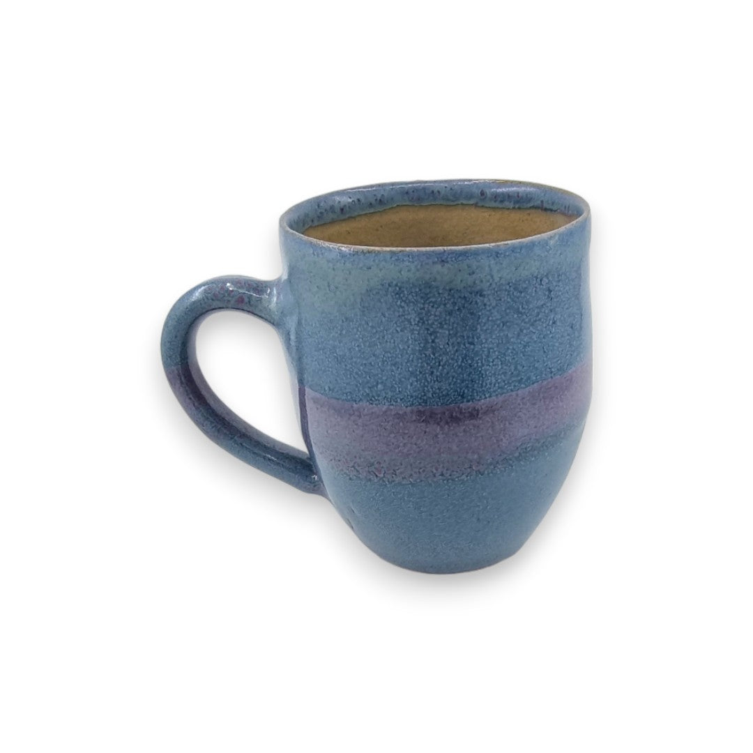 Mug - Small  - Blue with a Heather Stripe