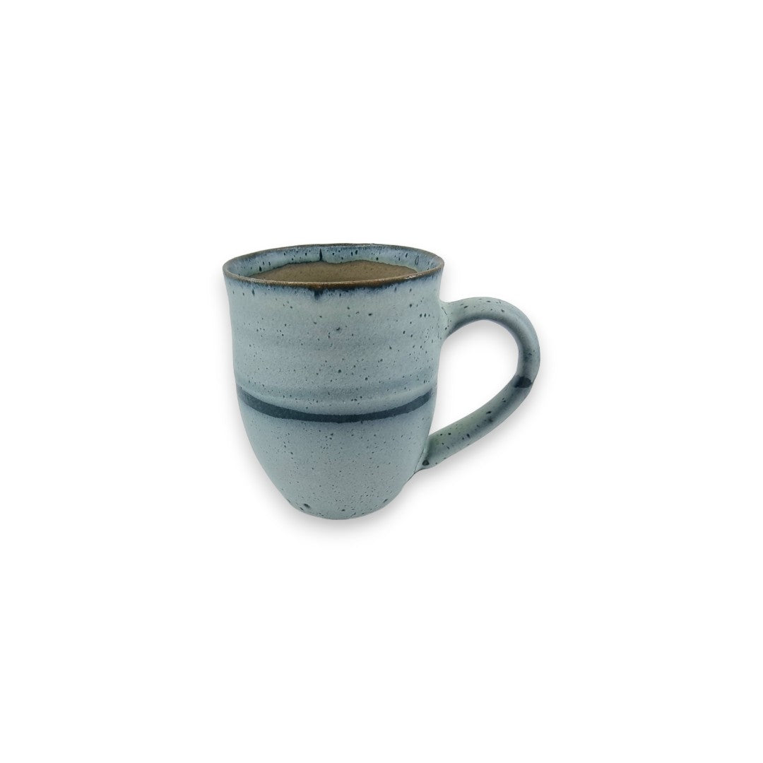 Mug - Small  - Turquoise with Teal Stripe