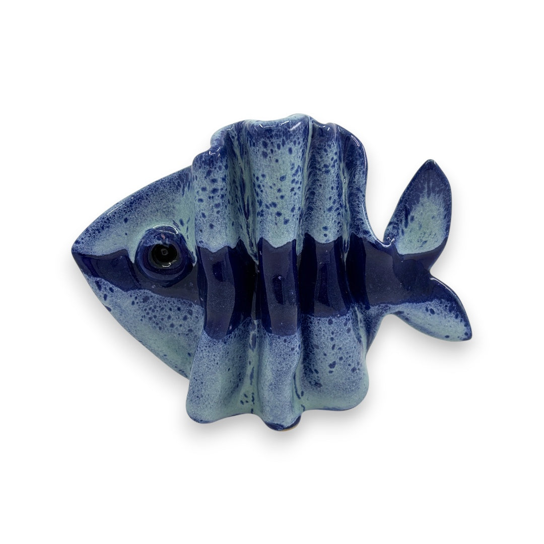 Fish - Speckled Blue & Dark Blue Stripe