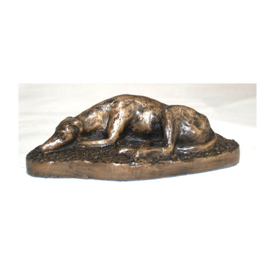 Greyhound (laying) - Sculpture