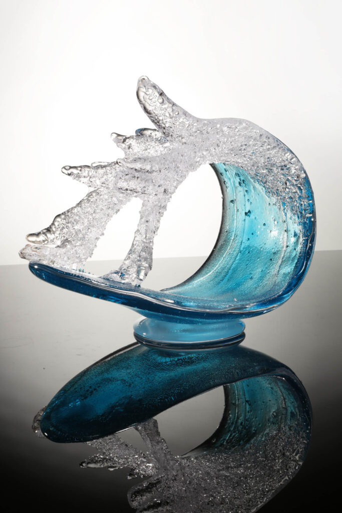 Large Double Crest Wave - Turquoise