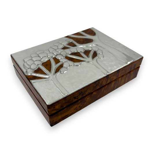 In The Forest (2 section - Large) - Wood and Pewter Box