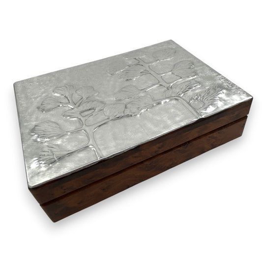 Pines (2 section - Large) - Wood and Pewter Box