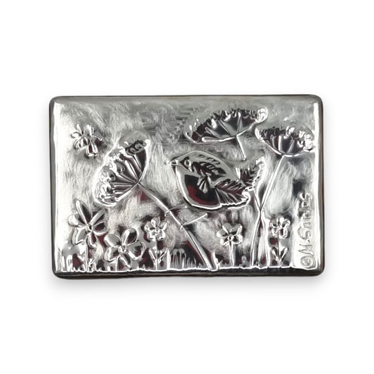 Wren (2 section) - Wood and Pewter Box