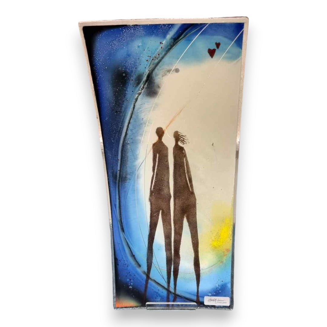 Glass Hanging - Large Curved Rectangle