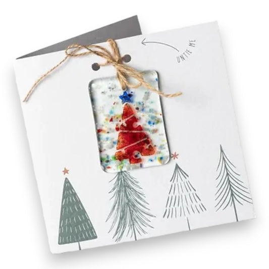 DB - Trees Charm Card - Christmas