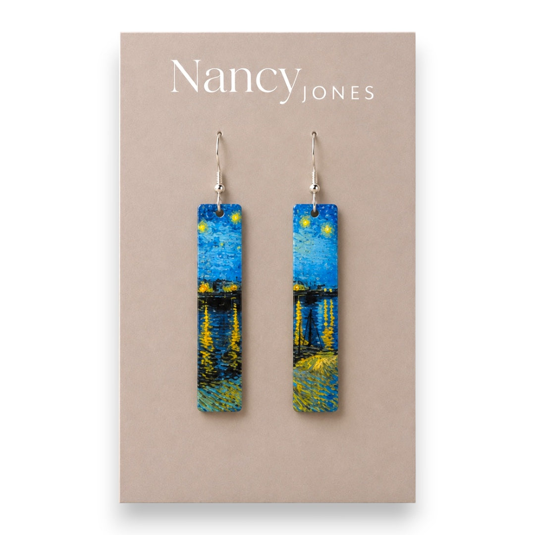 Matchstick Night Sky -  Drop Earrings