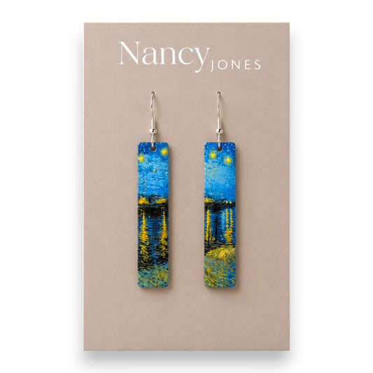 Matchstick Night Sky -  Drop Earrings