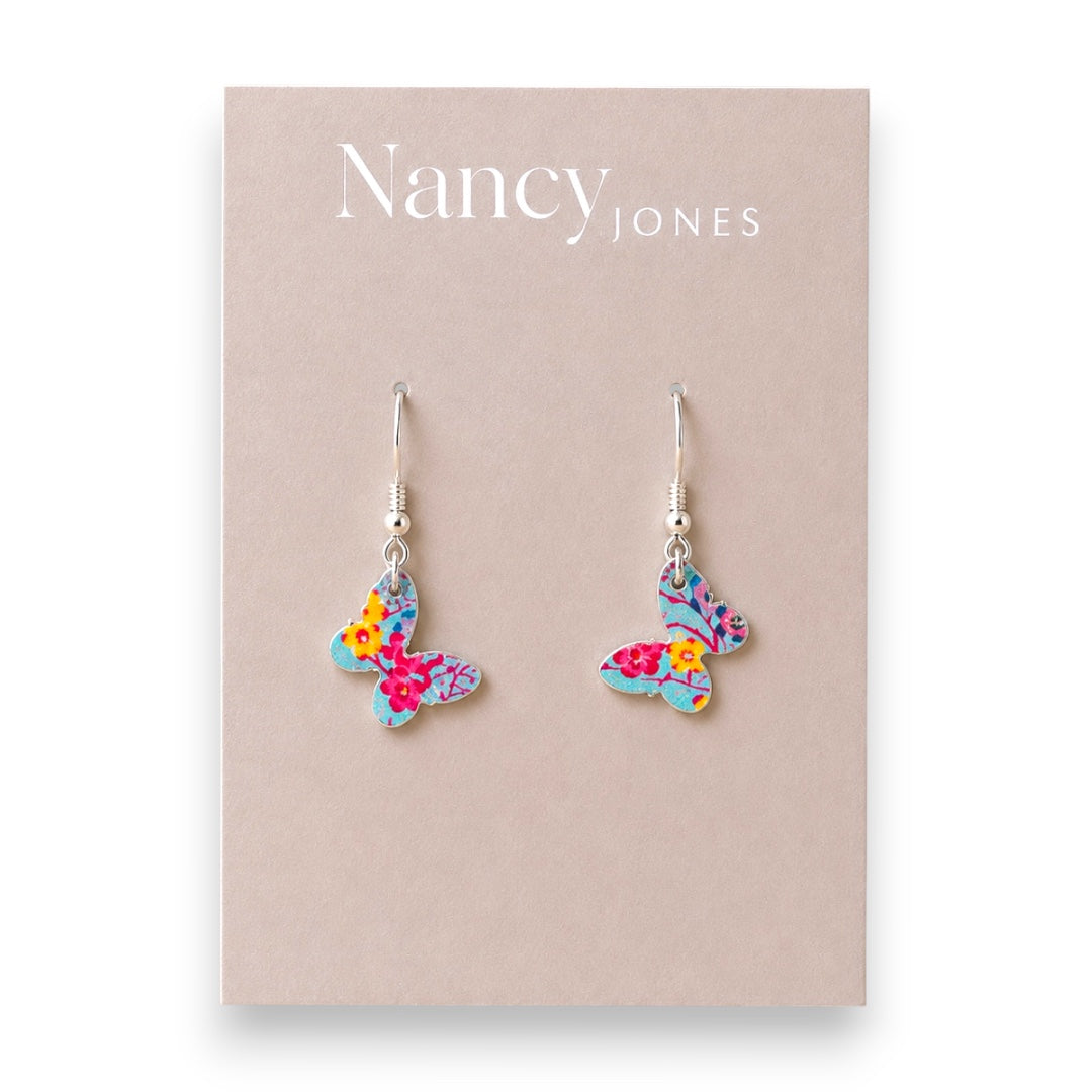 Tiny Butterflies -  Drop Earrings