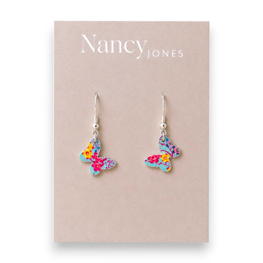 Tiny Butterflies -  Drop Earrings