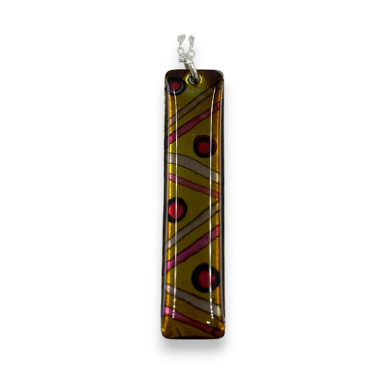 Inky Pendant - Yellow & Red