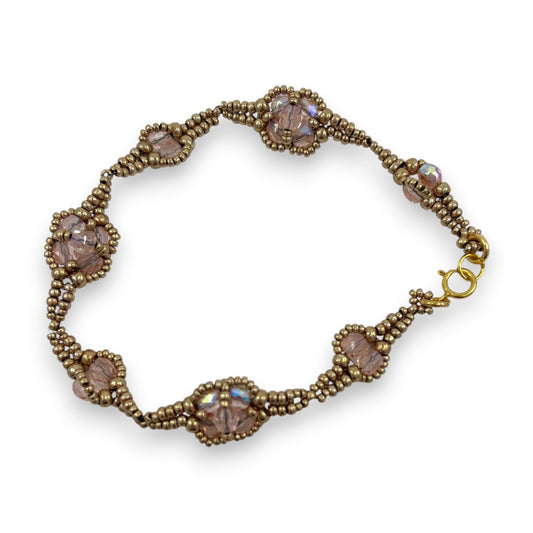 Ava - Bracelet - Pink & Gold