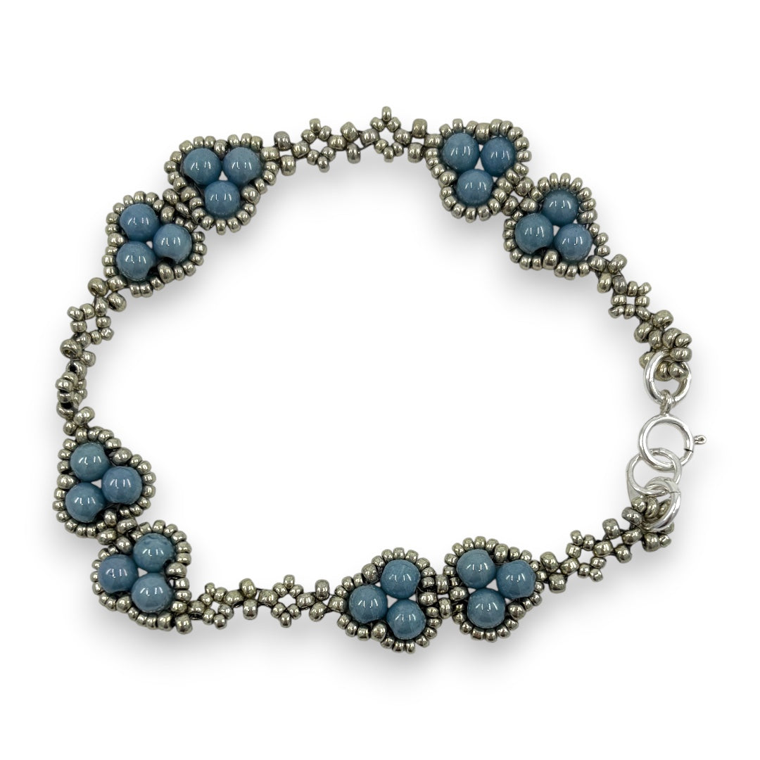 Grace - Bracelet - Blue & Silver