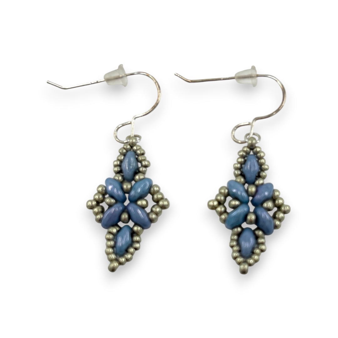 ESO Pretty - Earrings - Pale Blue & Pewter
