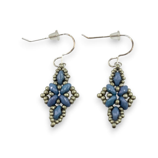 ESO Pretty - Earrings - Pale Blue & Pewter