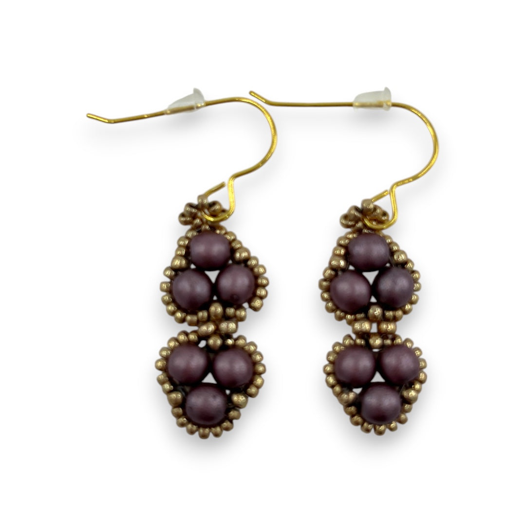 Grace - Earrings - Pink & Gold