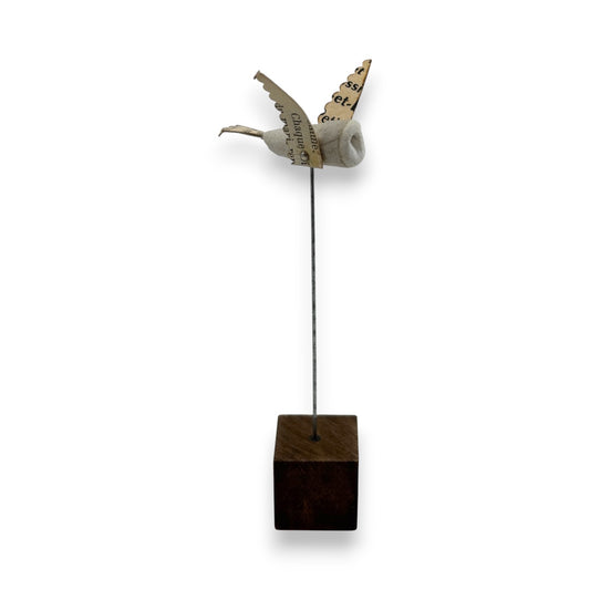 Ernest The Owl (ish) - Wood/Metal Sculpture
