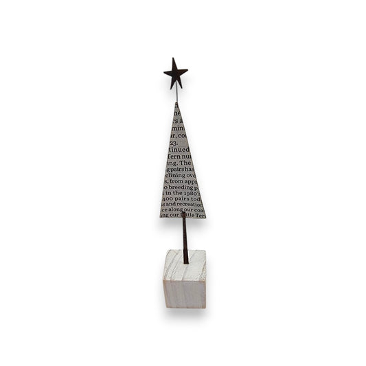 Paper Tree (large) - Winter Collection - Wood/Metal Sculpture