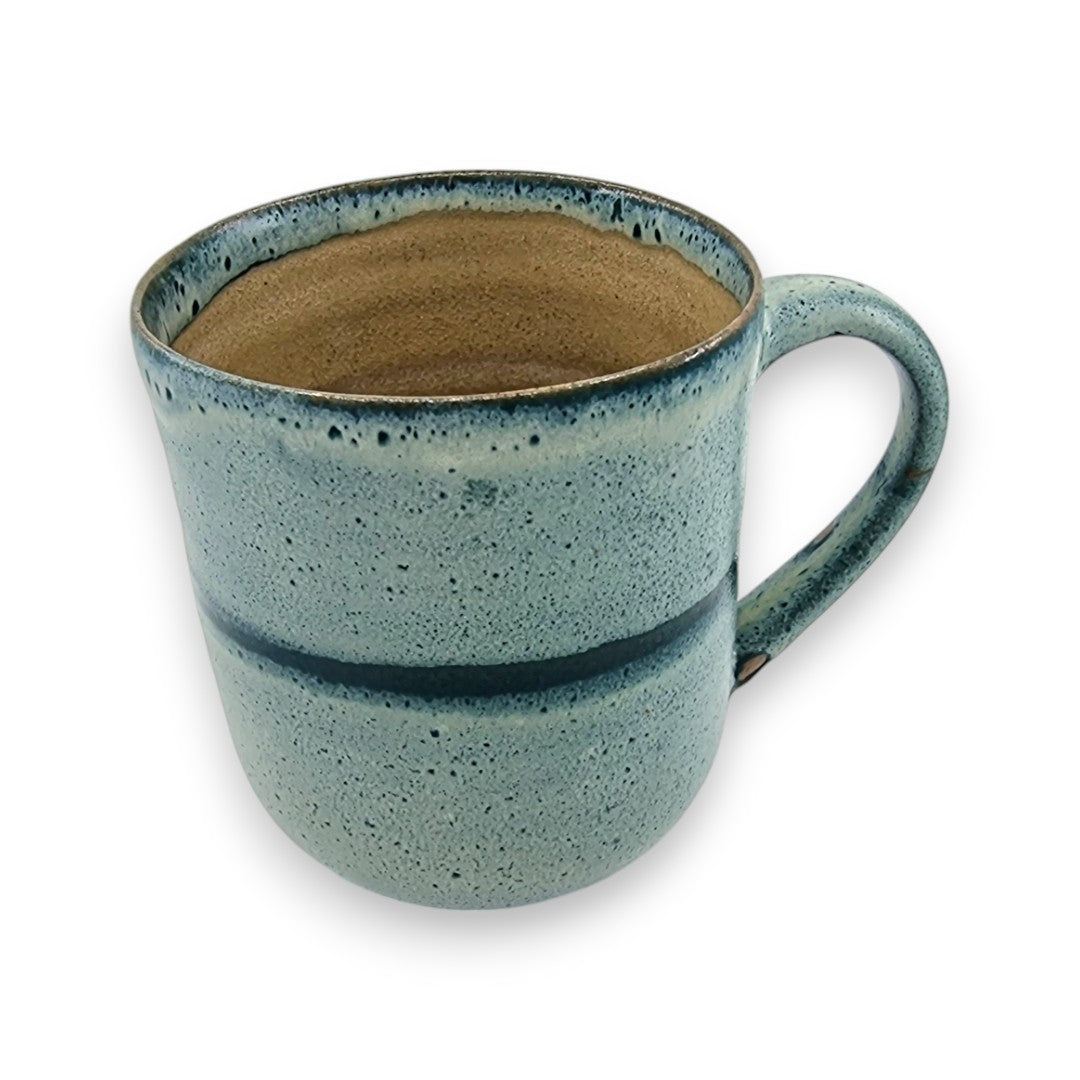 Mug - Large - Turquoise & Teal Stripe