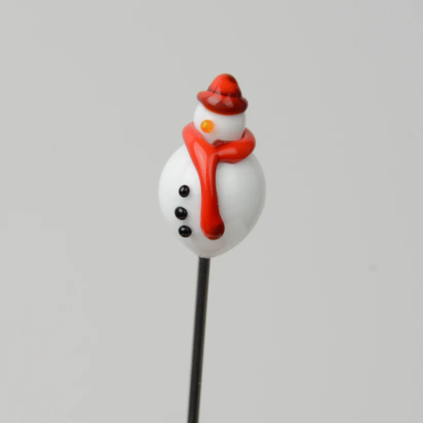 Handmade Glass Plant Pal - Snowman