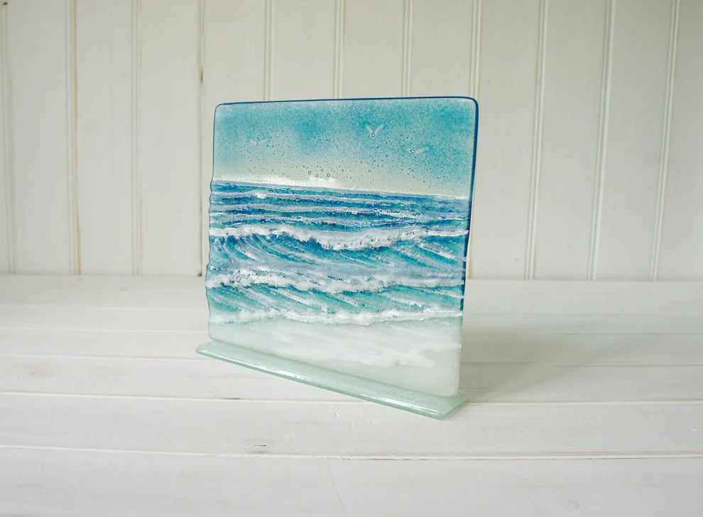 Panel - Cliff - Fused Glass