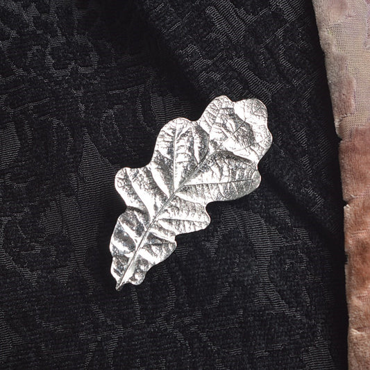 Pewter Brooch - Oak Leaf