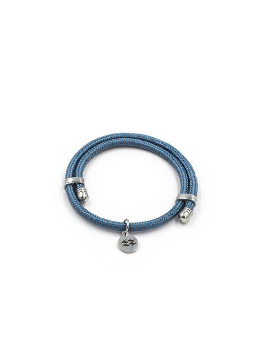 Aqua Beach Cork Bracelet - Adjustable - Blue