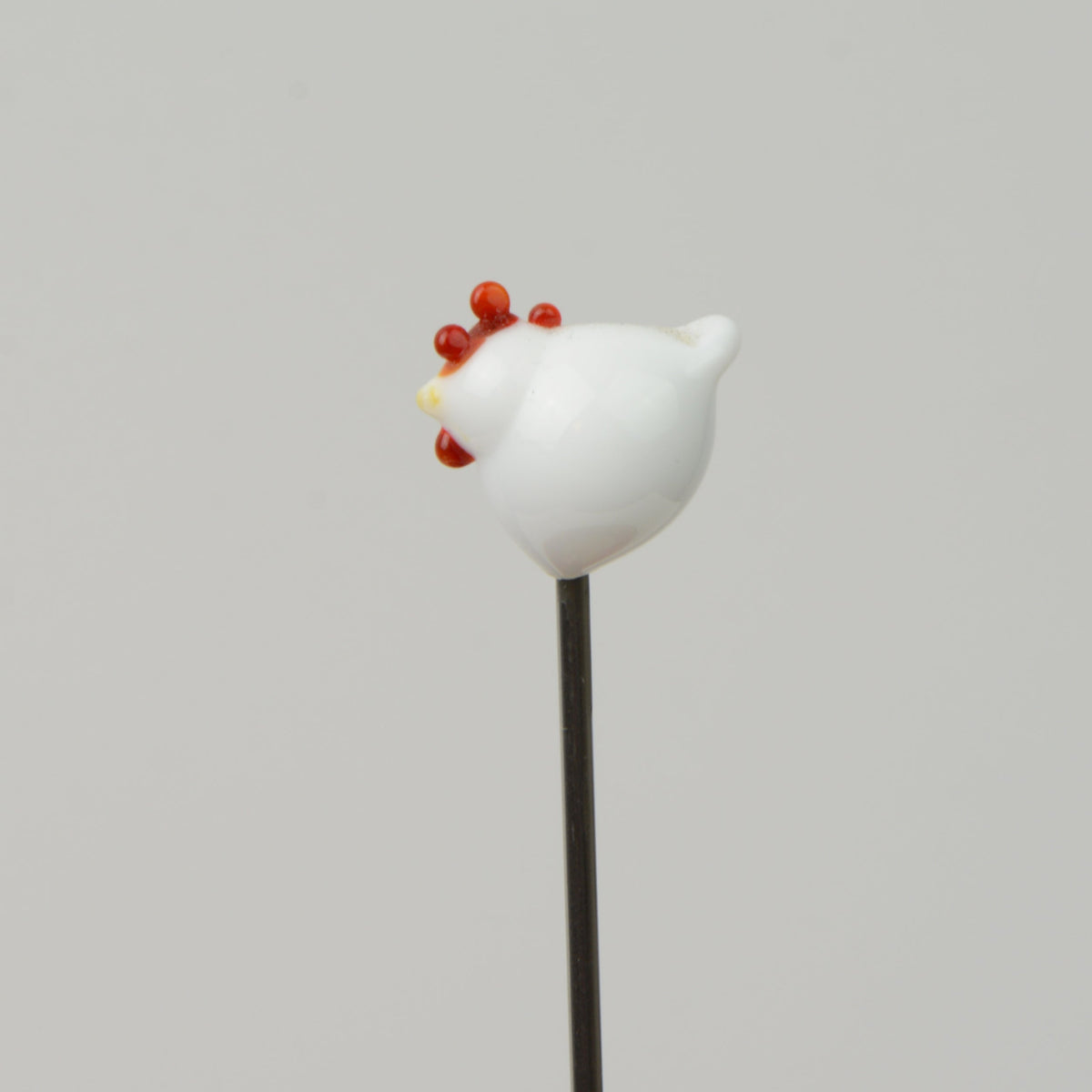 Chicken - Handmade Glass Plant Stake