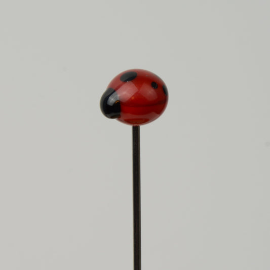 Ladybird - Handmade Glass Plant Stake