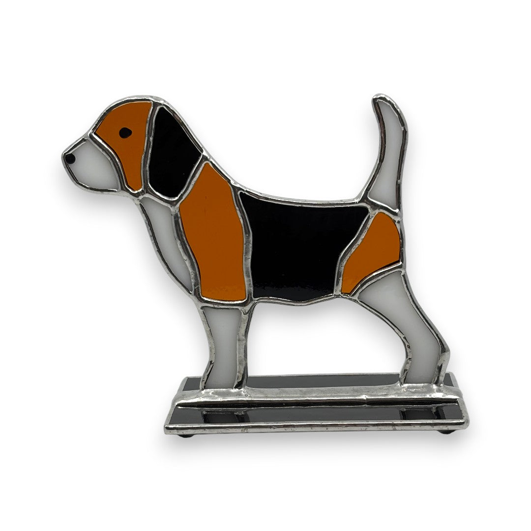 Freestanding Beagle - Stained Glass