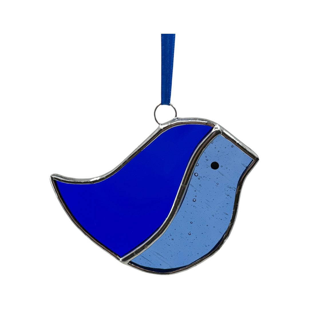 Bird - Blues Hanger/Suncatcher - Stained Glass