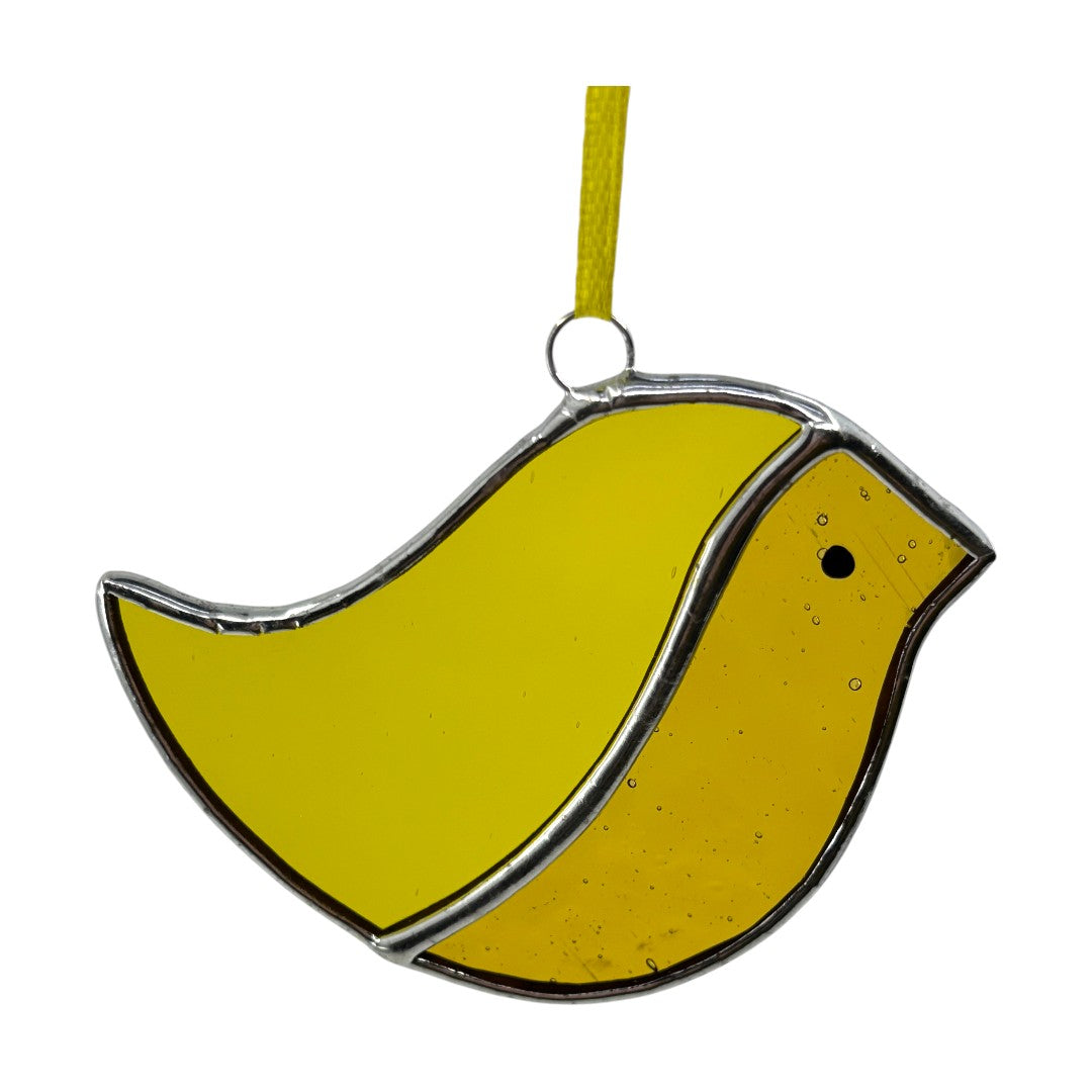 Bird - Yellows Hanger/Suncatcher - Stained Glass