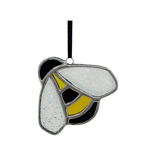 Bumble Bee - Small Suncatcher Hanger - Stained Glass
