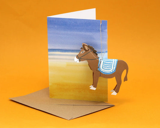 Beach - Donkey Card