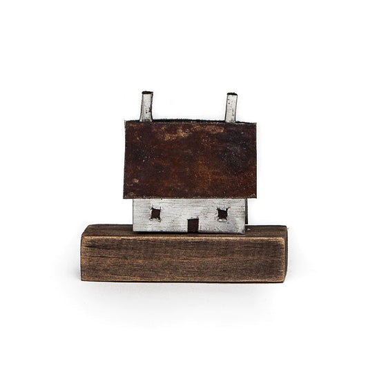 Cottage - Wood/metal sculpture
